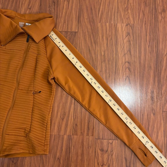 5.11 Tactical Women's Orange Crystal Hybrid Full Zip Jacket Medium - Picture 6 of 9